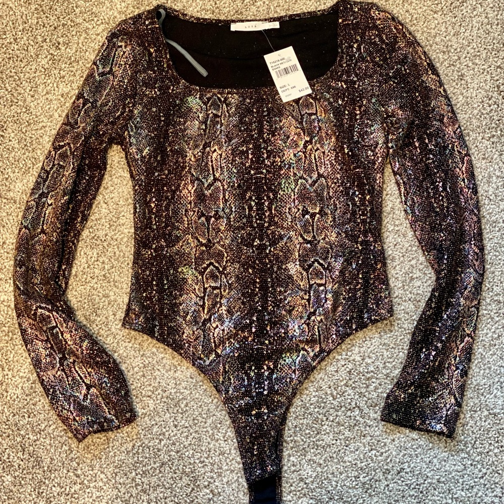 NEW! Dry Goods Metallic Snake Skin Body Suit